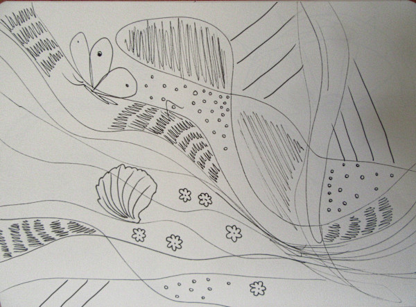 Composition with a shell and butterfly by Galina Todorova, Image 5.