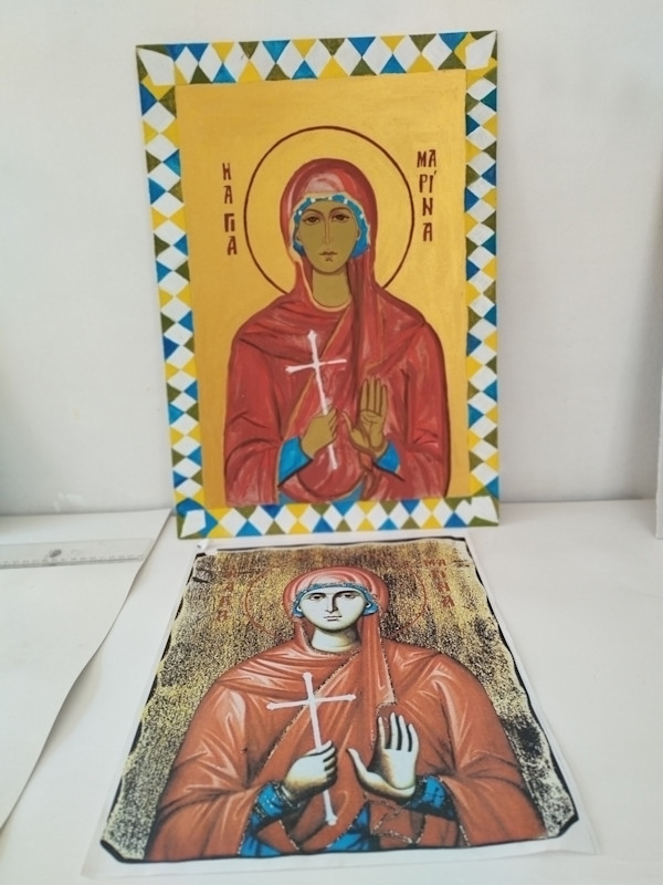 St Marina ( work in progress) by Galina Todorova
