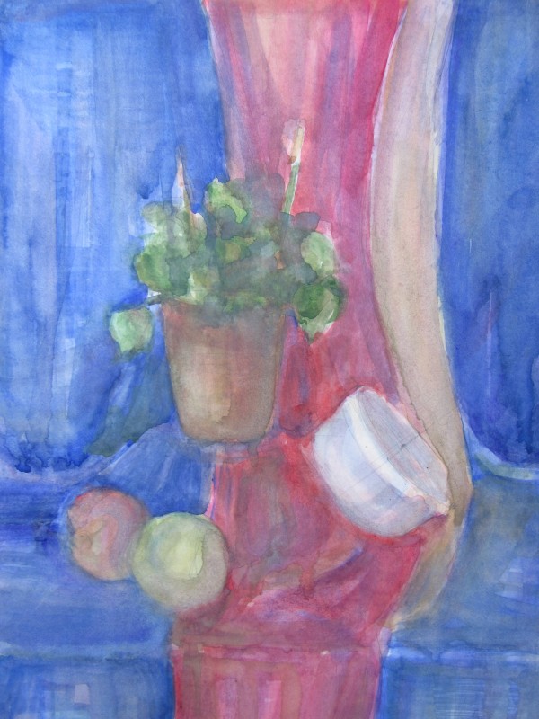 Still Life with a white round box