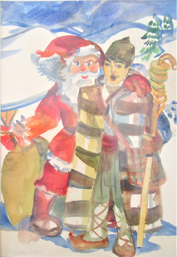 Santa Claus and Koledar - 1985 by Gallina Todorova
