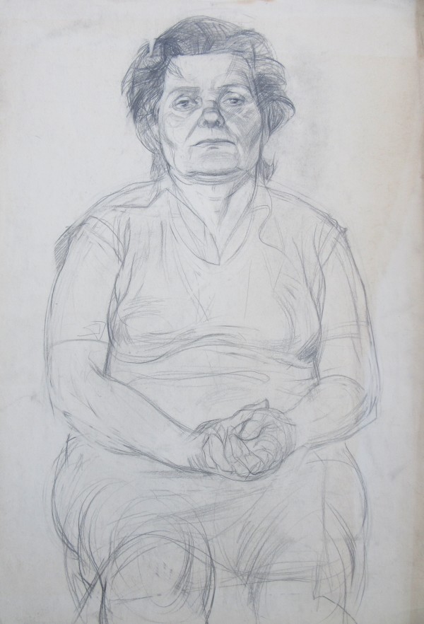 Woman in middle age by Gallina Todorova