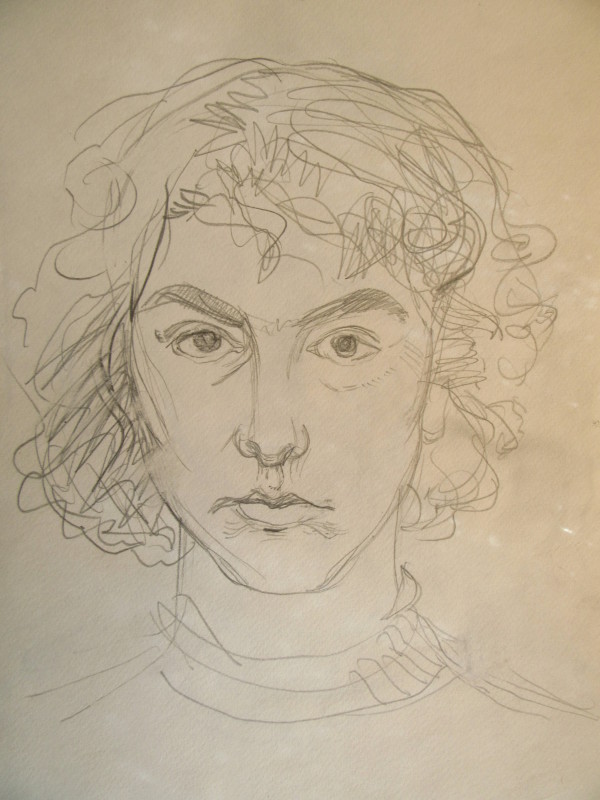 Selfportrait 1989- A by Gallina Todorova