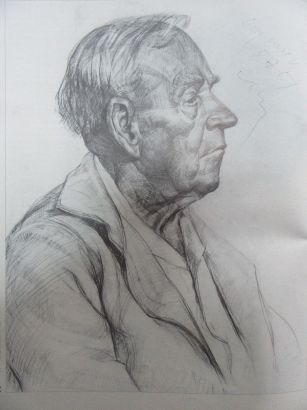 Portrait - Application exam of Drawing for the Art Academy- Sofia 1989 by Galina Todorova