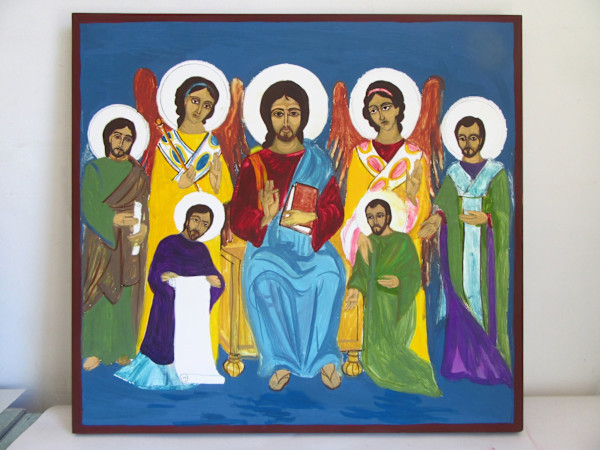 St Cyrill and Methodius, presented to Jesus Christ by Galina Todorova, Image 2.