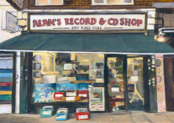 Alans CD & record Store II by Michelle Heron