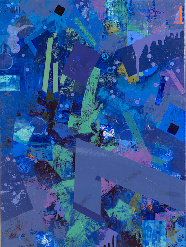 Blue Compostion by Lionel Lofton, Image 2.