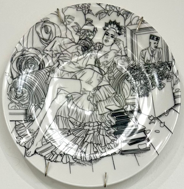 WUNDERLAND NOIR: Restorative Respite: La vie Rose Blk Wht No Color by Marryam Moma