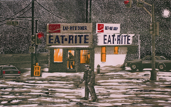 Snow at Eat Rite by Tony Lazorko