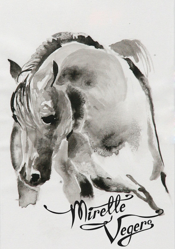 Arabian in ink by Mirelle Vegers, Image 1.