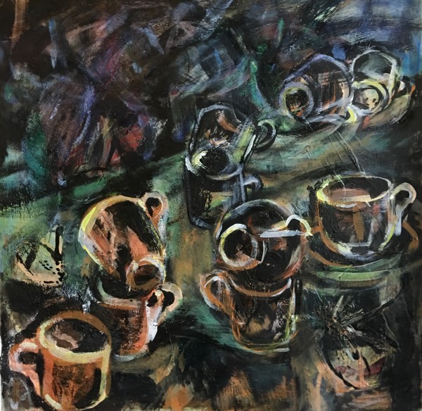 Cups Waiting 'Everyday, Over and Over' by Barbara Aroney
