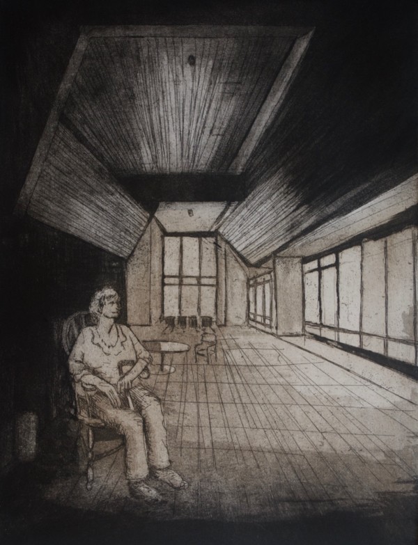 Myra Waiting in the Phillip Room of Sirius by Barbara Aroney