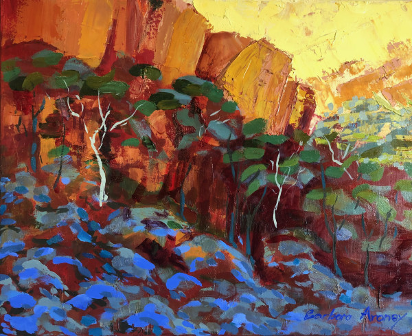 Red Centre Cliffs by Barbara Aroney