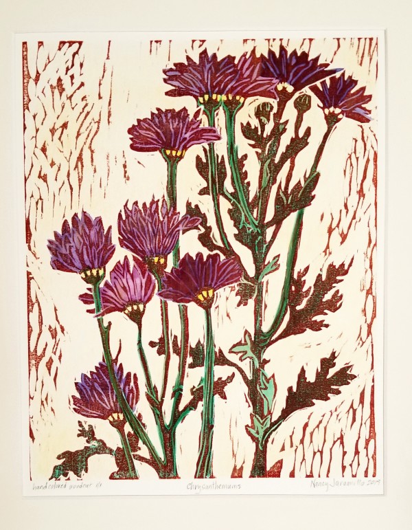 Chrysanthemum in Purple by Nancy Jaramillo