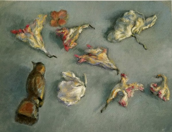 Blossoms and Bird by Nancy Jaramillo