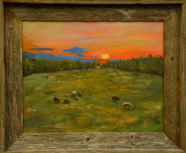 Sunset at Hill-Stead by Kate Emery
