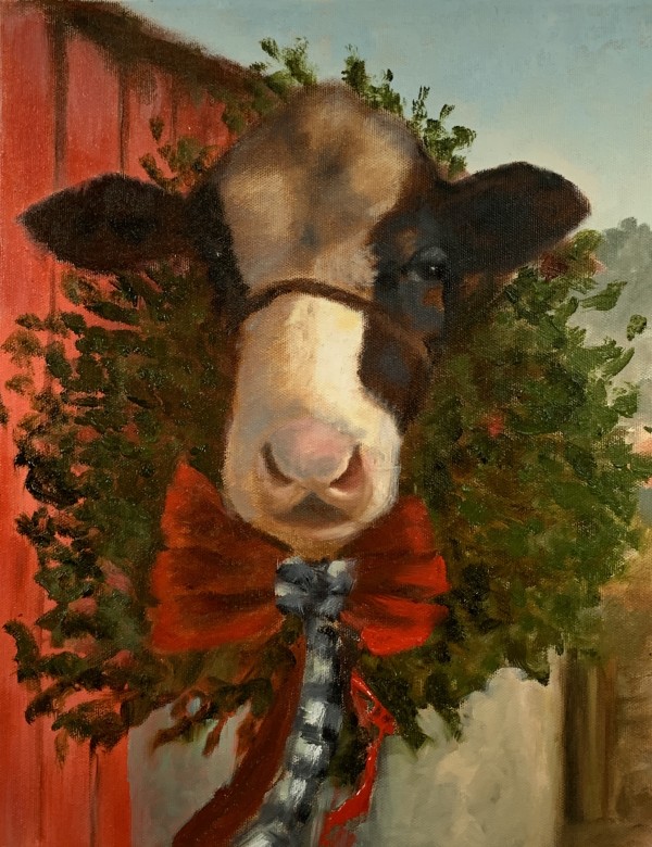 Christmas Cow by Kate Emery