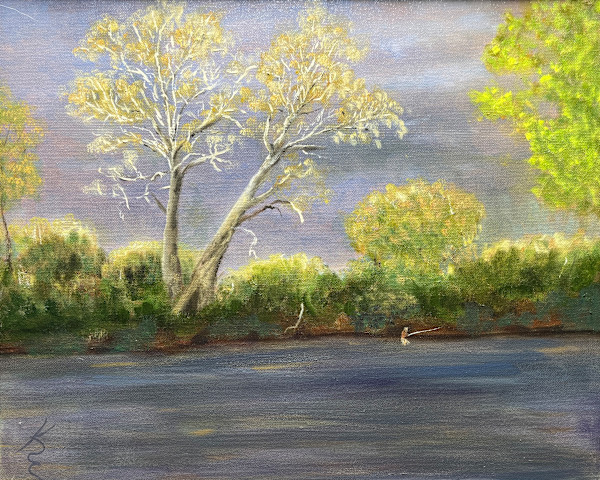 Twin Sycamores by Kate Emery