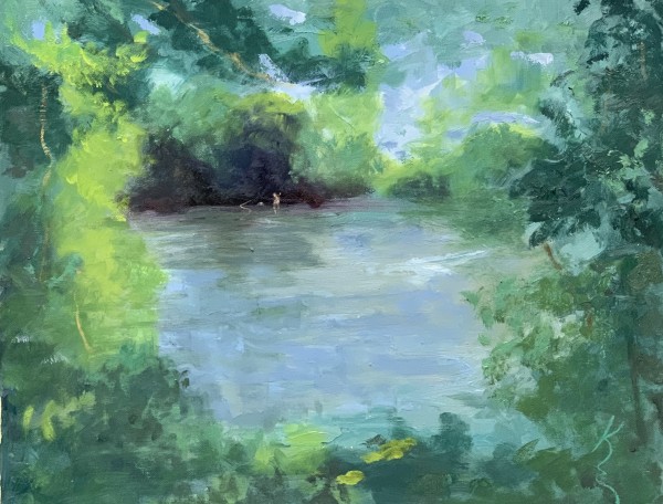 Fishing on the Farmington by Kate Emery