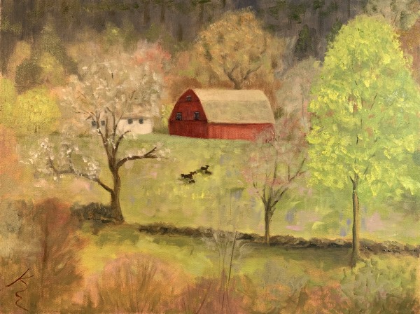 Red Barn at Hill-Stead by Kate Emery
