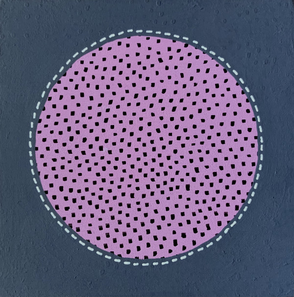 Dots 47, Pink Pattern + Slate by Suzanne Gibbs