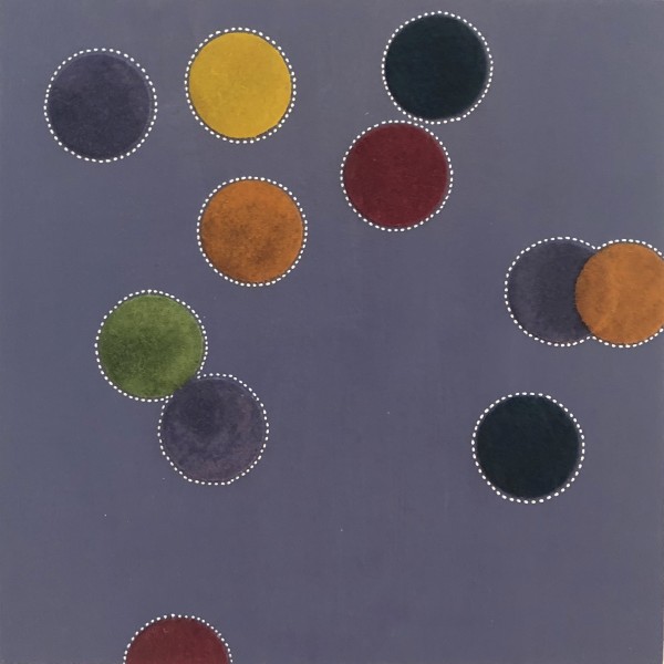 Dots 58, Lavender + Felt Dots by Suzanne Gibbs
