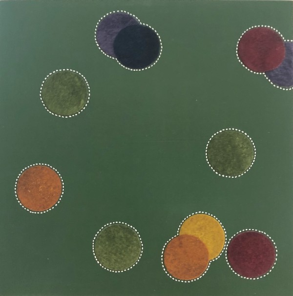 Dots 60, Green + Felt Dots by Suzanne Gibbs