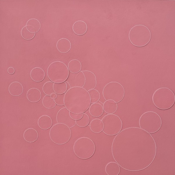 Dots 69,  Peachy Bubbles by Suzanne Gibbs