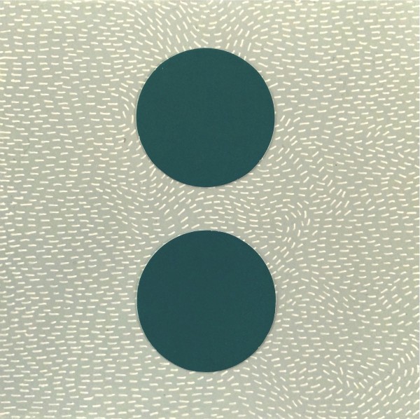 Dots 21, Light Blue Pattern + Teal by Suzanne Gibbs