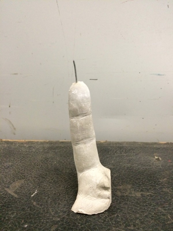 Untitled (finger cast) by David Nelson