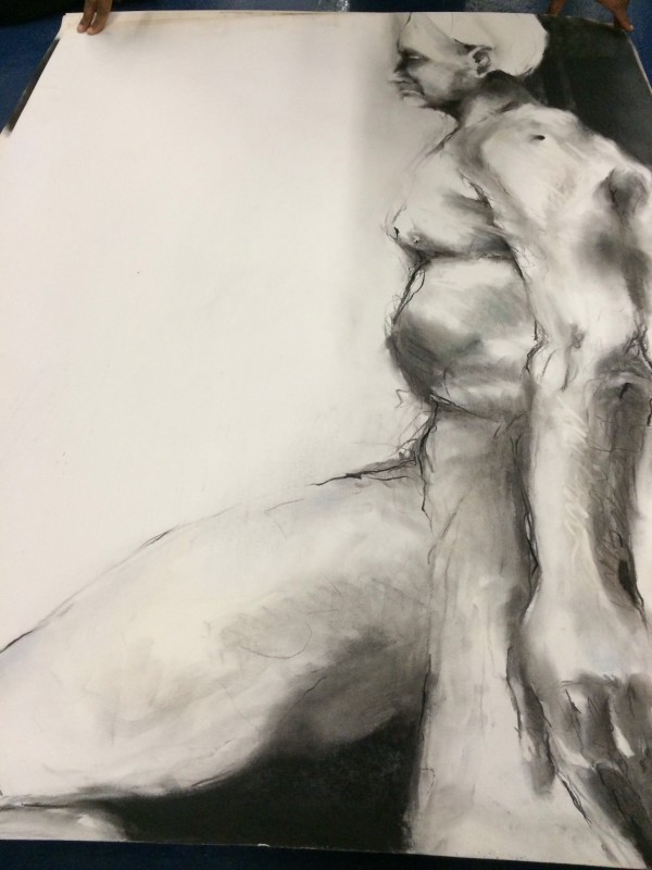 Figure charcoal drawings  by Barry Paddock