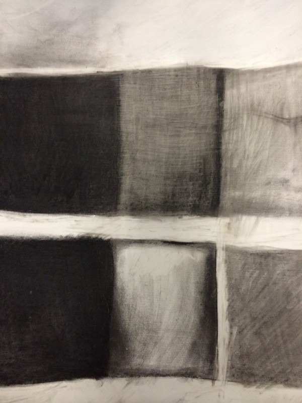 Untitled Abstract charcoal drawings by David Nelson 