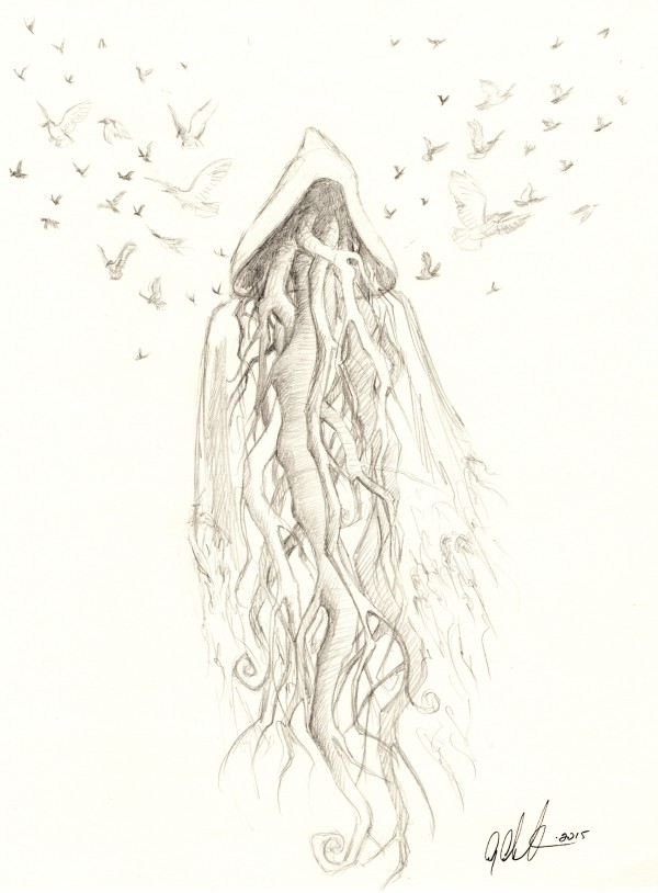 Tree Spirit (Preliminary Drawing) by Amy Ashbaugh