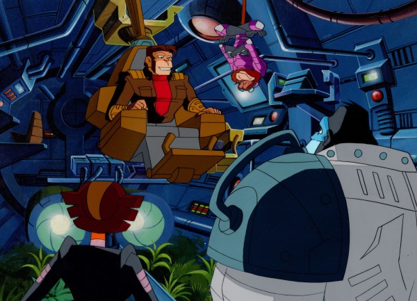 Captain Simian and the Space Monkeys - Cels, Background, and Sketch - Group