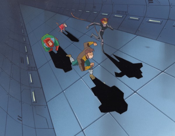 Captain Simian and the Space Monkeys - Cels and Background - Running