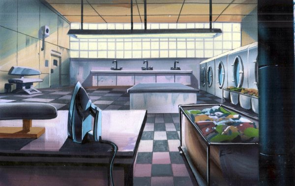 TMNT - Background Concept - Prison Laundry