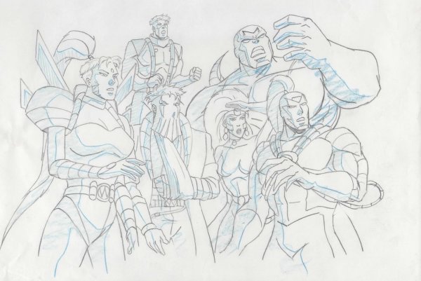 WildC.A.T.s - Production Drawing - Group