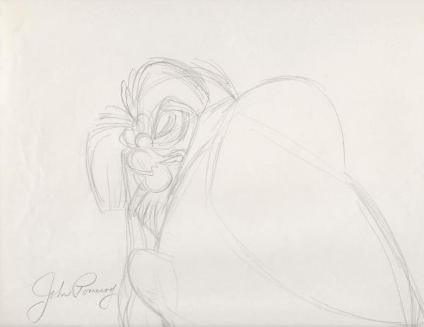 The Secret of NIMH - Rough Sketches - The Great Owl by John Pomeroy