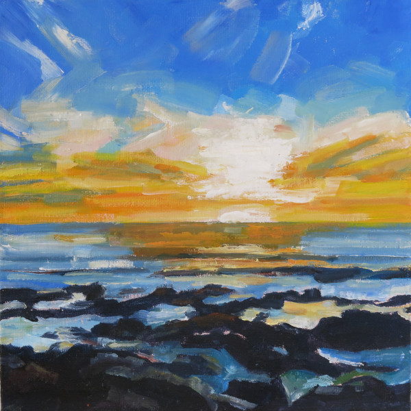 Daily Painting Seascape #4 by Elizabeth Whiteman