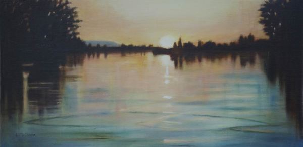 Skagit River Sunset by Lisa McShane
