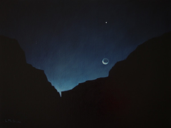 Moonrise at the Canyon by Lisa McShane