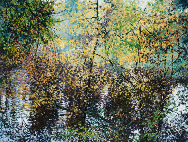 Casting Autumn on the Lake by Angelita Surmon