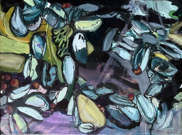 Mussels Underwater by Justine Lasdin