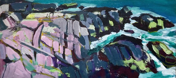 Maine Rocky Coast by Justine Lasdin
