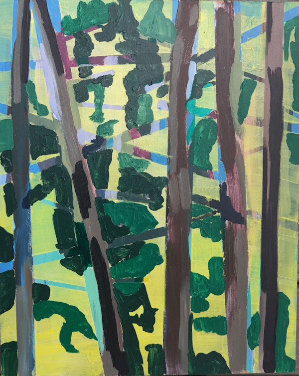 Burgundy Forest by Justine Lasdin