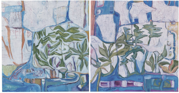 Urban Gardens: Pathways to Discovery - Diptych