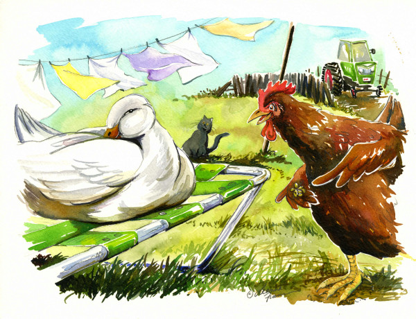 The Little Red Hen and Duck sample image 2