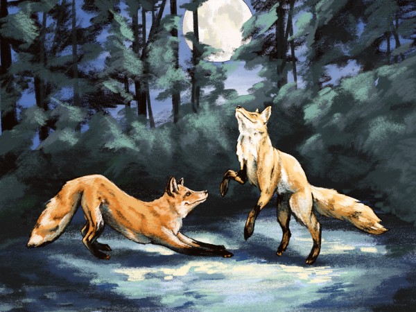 Dancing in the Moonlight, Scene Illustration by Joy N. Taylor