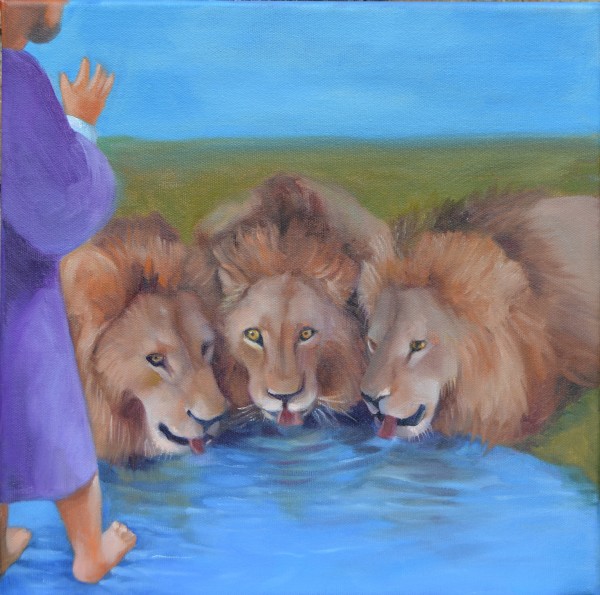 SHUTTING THE LIONS' MOUTHS by Rosemarie Adcock