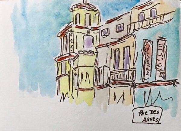 Cours Mirabeau in Aix-en-Provence (On the road from Arles) by john macarthur