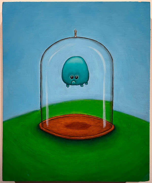 Floaty Turq Blob by Melanie Mandl